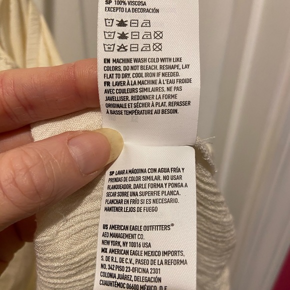 AE Off-White Knit Lace Babydoll Camisole - Picture 12 of 13